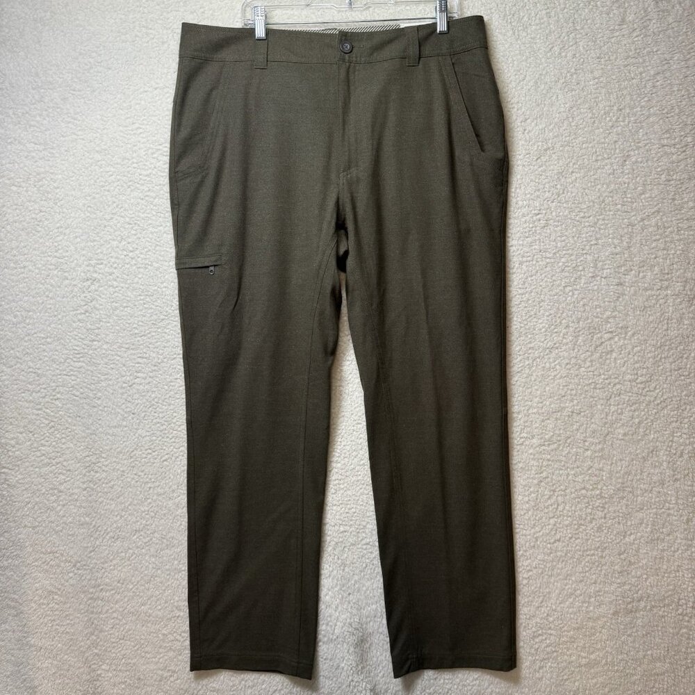 Royal Robbins Townsend Hiking Pants Mens 38x32 Brown Stretch Cargo Travel Camp